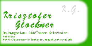 krisztofer glockner business card